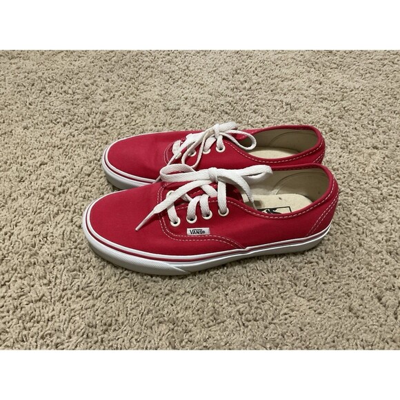 VANS Skate Sk8 UNISEX Shoes Men’s 6.5 Women’s 8 Red Canvas Lace Up Classic - Picture 3 of 7